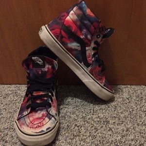 Vans Hightop Skate Floral • 6.5 Woman